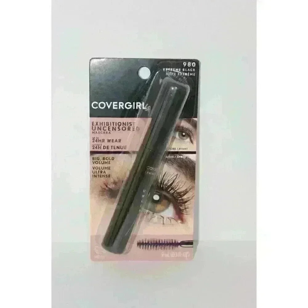 Covergirl Exhibitionist Uncensored 24Hr Volumizing‎ Mascara #970 BLACK NEW NIB